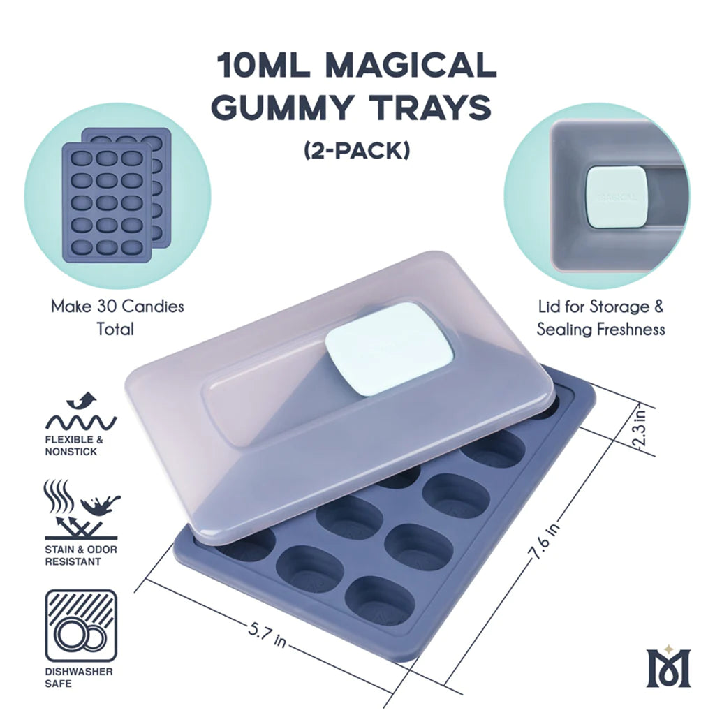 Magical Gummy Moulds 10mL flexible silicone tray being bent
