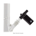 G Pen Connect vaporizer connected to a glass water pipe with the 14mm adapter