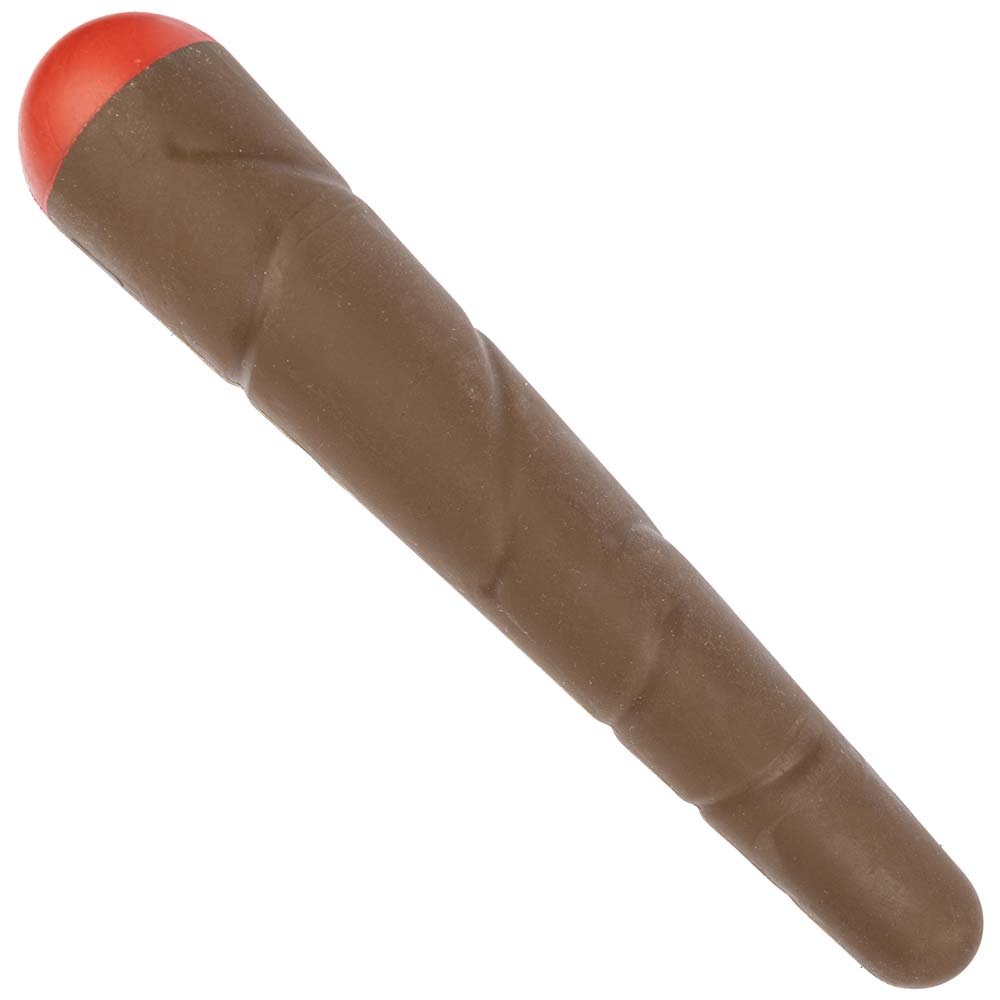 Puff Palz Doggy Doob chew toy detail showing the ribbed rubber texture