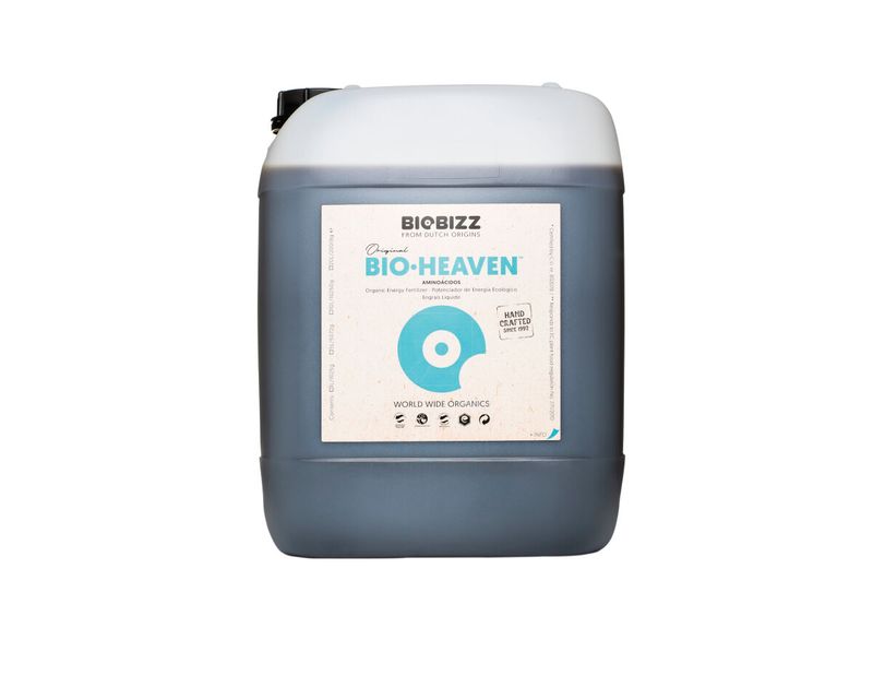 Biobizz Bio-Heaven 10L canister of organic energy booster for large-scale growing