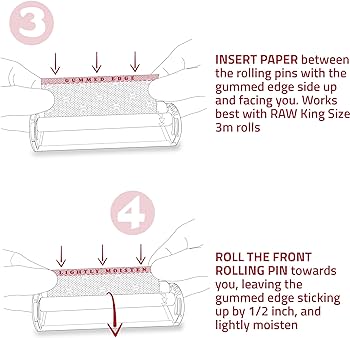RAW Phatty Roller 125mm in use rolling a thick joint