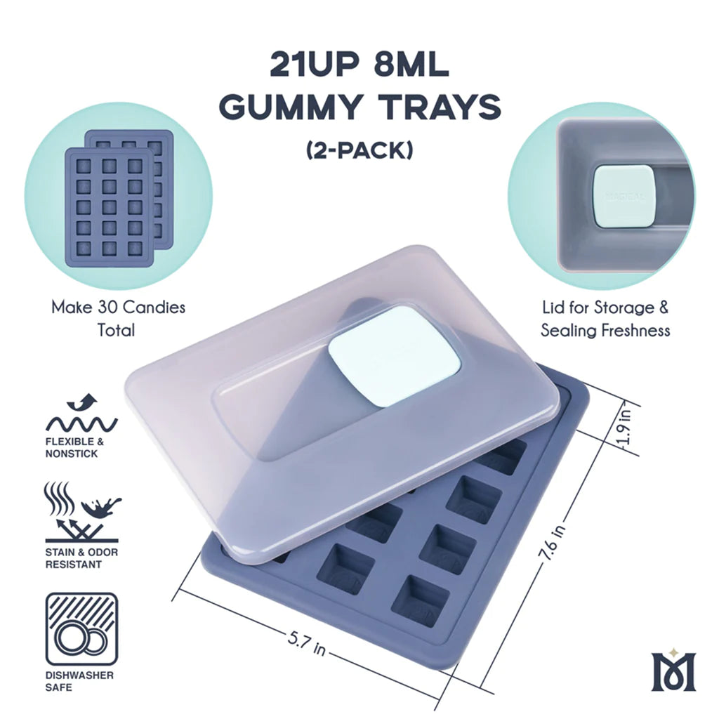 Magical Gummy Moulds 8mL flexible silicone tray detail