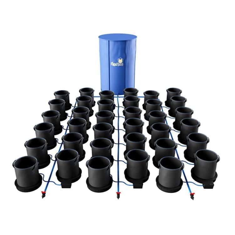 AutoPot 1Pot XXL FlexiPot 35L set up in a grow tent