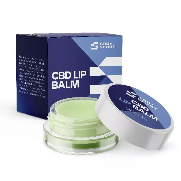 CBD + Sport Lip Balm stick with hemp-derived CBD and mango seed butter
