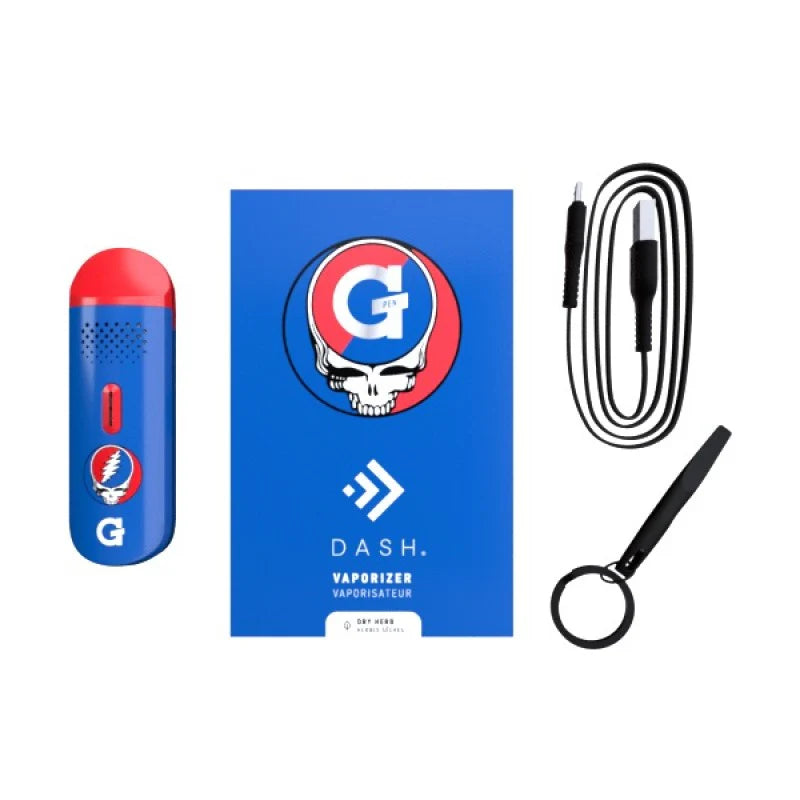 G Pen Dash Grateful Dead Edition collectible packaging and magnetic mouthpiece detail
