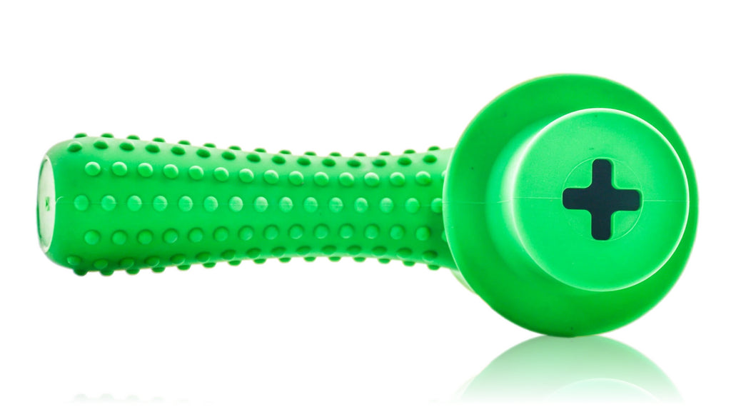 Puff Palz The Hippie Hammer dog toy, side view of the hammer head
