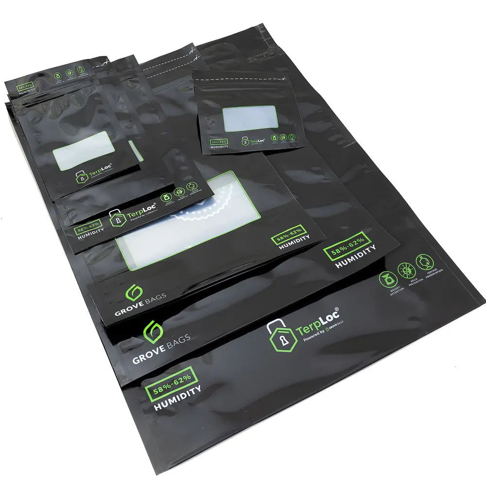 Grove Bags TerpLoc curing and storage bag front view