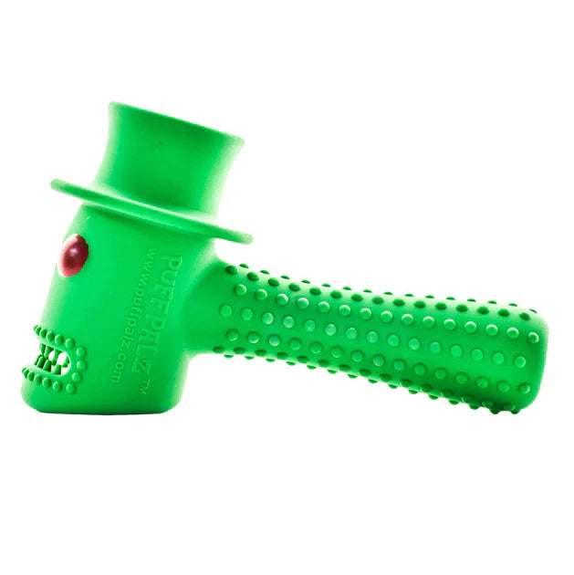 Puff Palz The Hippie Hammer chew toy showing the peace sign detail