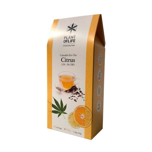Plant of Life CBD Tea box, Mint hemp infusion