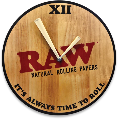 Horloge murale en bois RAW