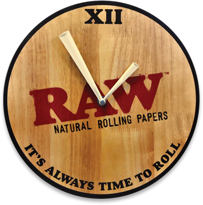 Horloge murale en bois RAW