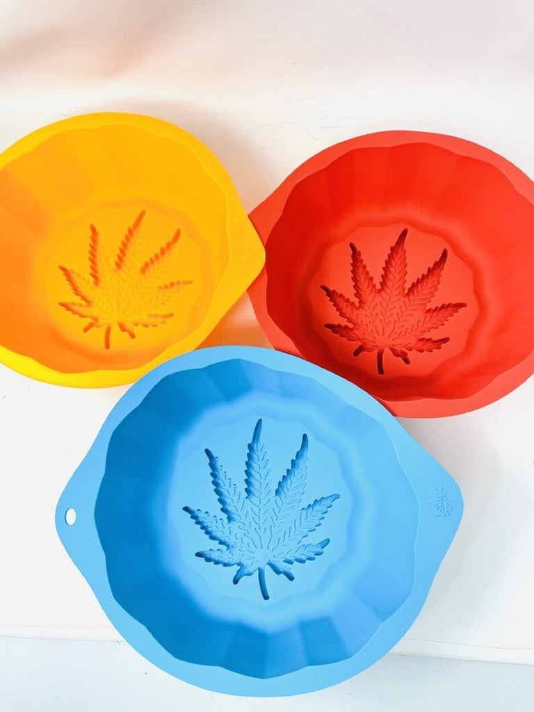 Silly Silicone Cake Mold in flexible food-grade silicone, top view of the shaped cavities