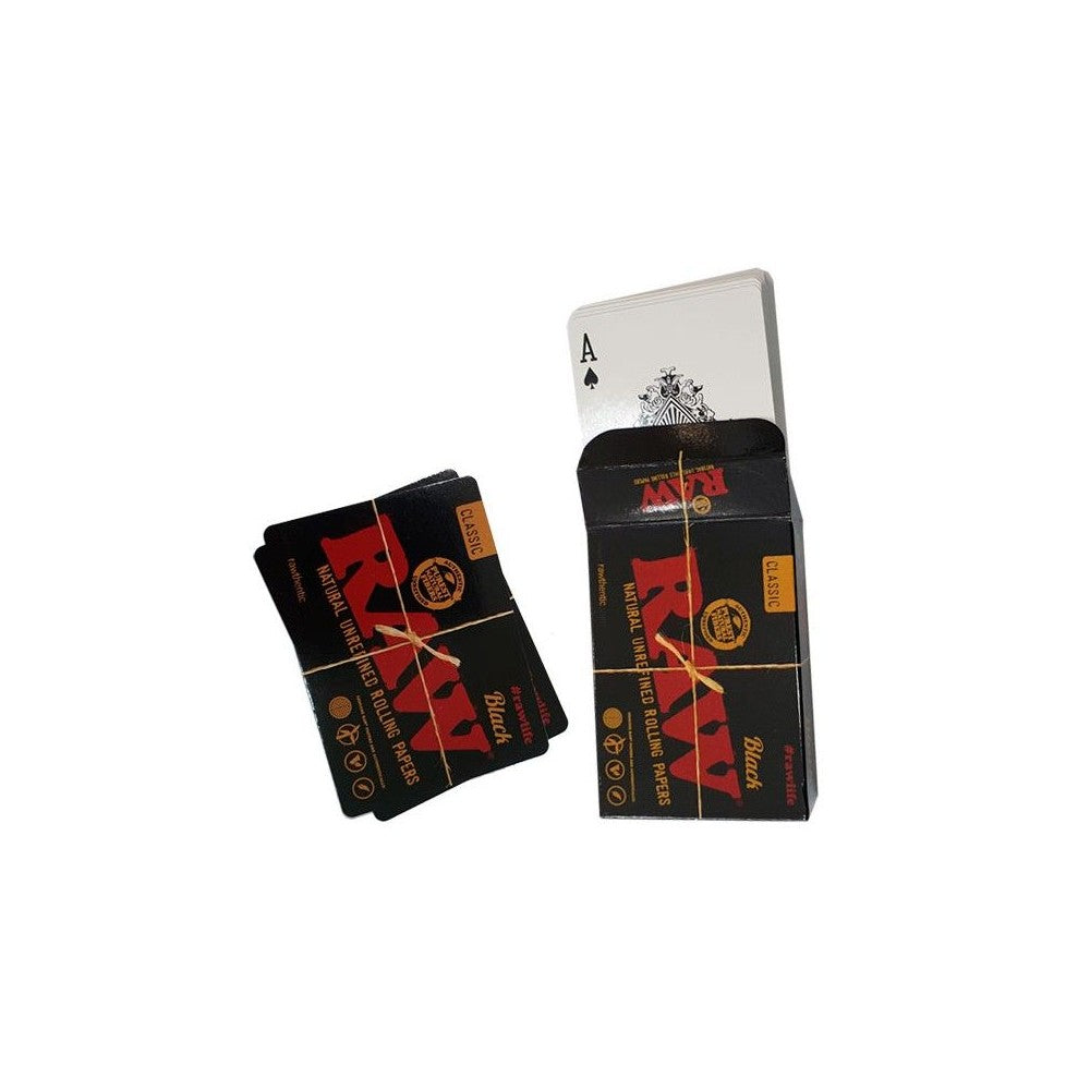 RAW Black Playing Cards back design detail