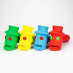Puff Palz The Hippie Hammer rubber dog chew toy, front view