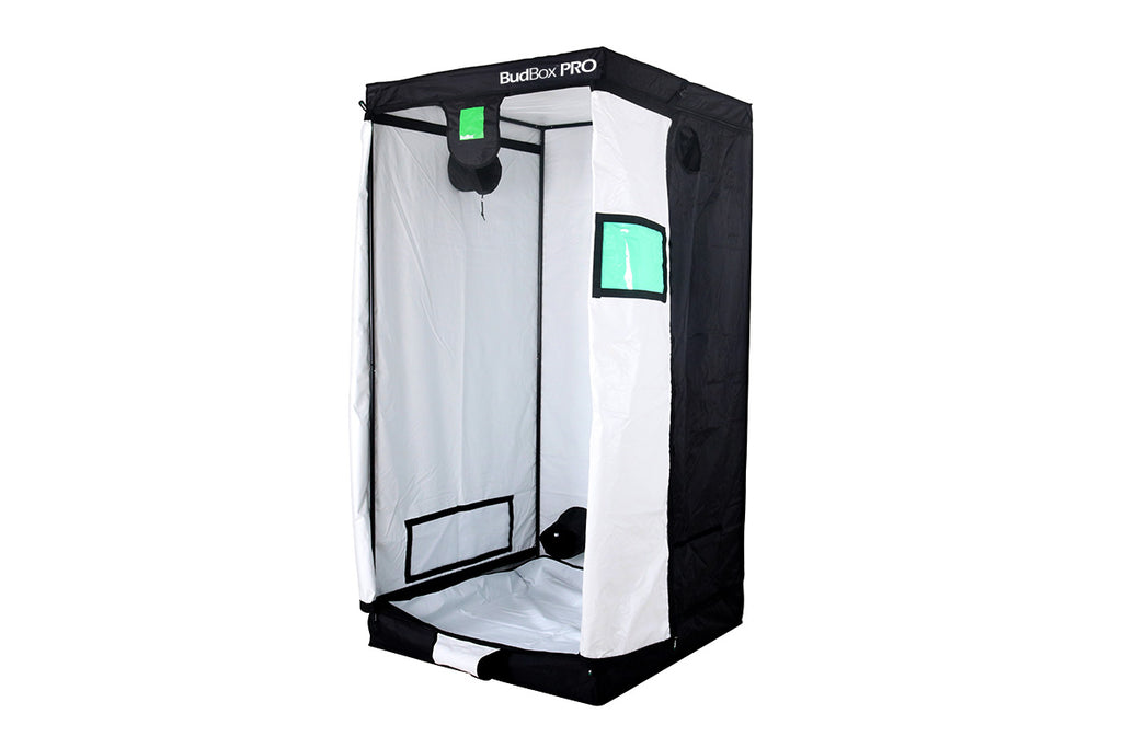 BudBox PRO L200 100x100x200 grow tent closed, front view