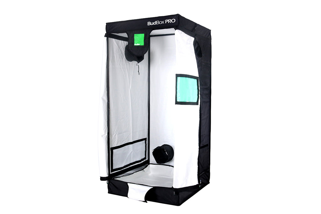 BudBox PRO INTERMEDIATE 75x75x160 grow tent closed, front view