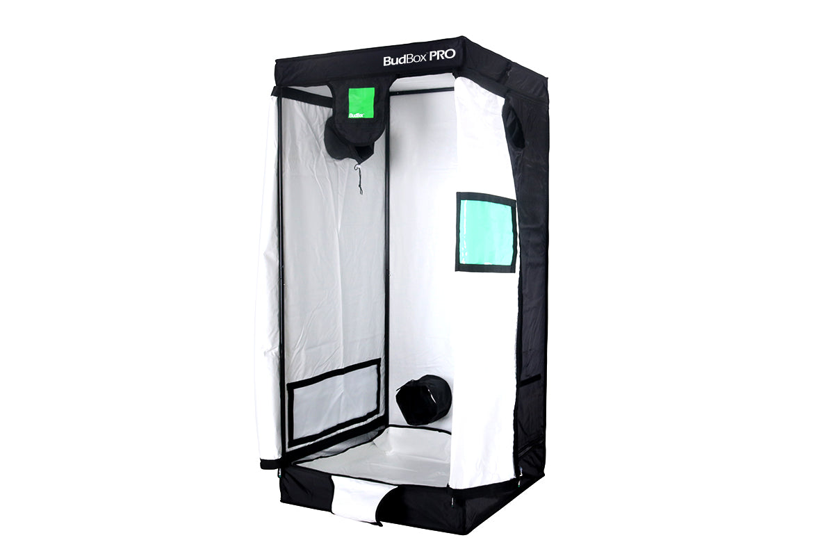 BudBox PRO INTERMEDIATE 75x75x160 grow tent closed, front view