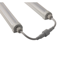 Caluma LED Stripes Grow 18W strip mounted above young plants