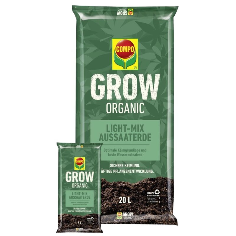 COMPO GROW ORGANIC Terra para Sementeira 5L Stock B