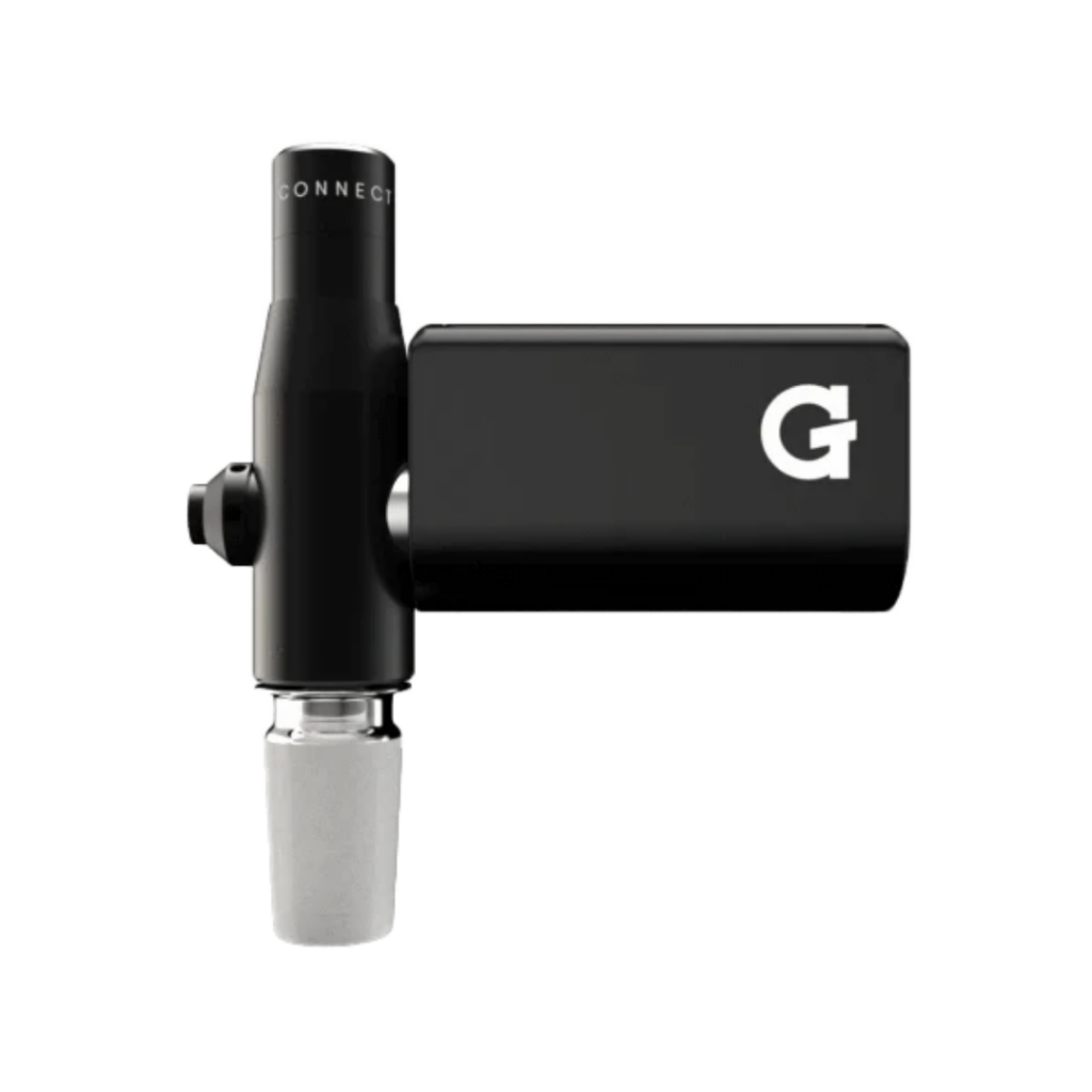 G Pen Connect torchless concentrate vaporizer with battery and ceramic tank, front view