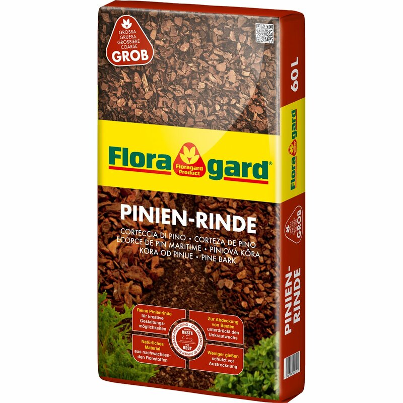Écorce de Pin Grossière Floragard 25-40mm 60L