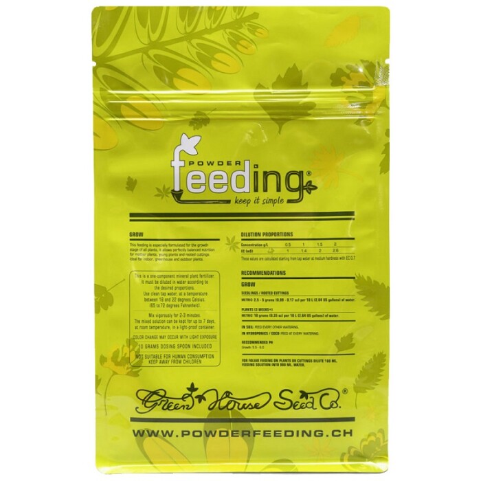 Green House Feeding Grow vegetative nutrient powder