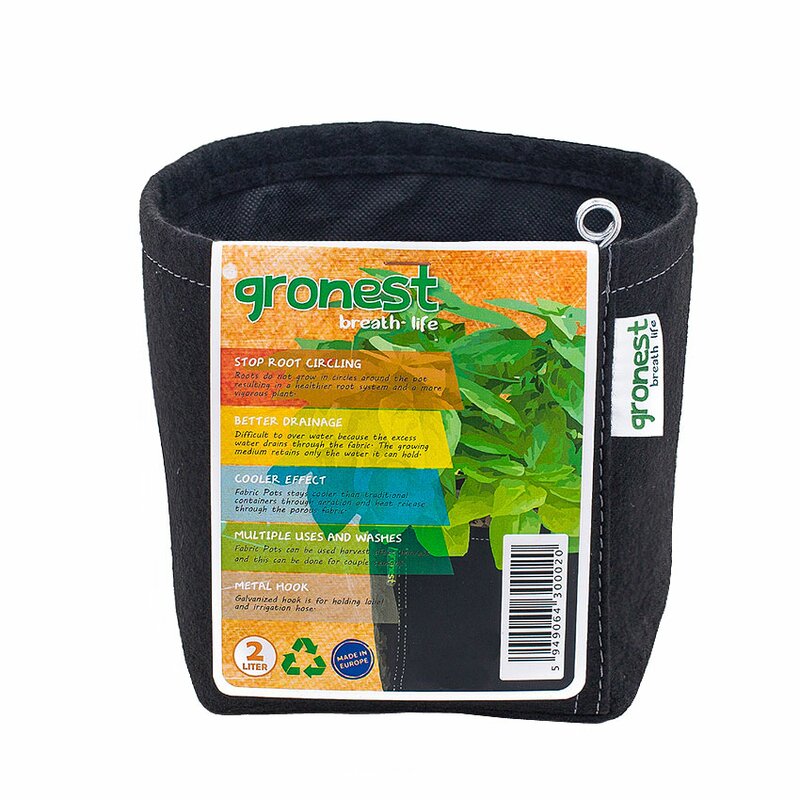 Gronest Vaso de Tecido 2L 12 x 12 x 14 cm