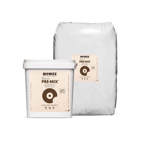 Biobizz Pre-Mix organic dry fertilizer pack, front view