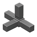 growTOOL Raccord en T avec Sortie 25x25x1,5mm