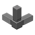 growTOOL Elbow with Outlet 25x25x1.5mm