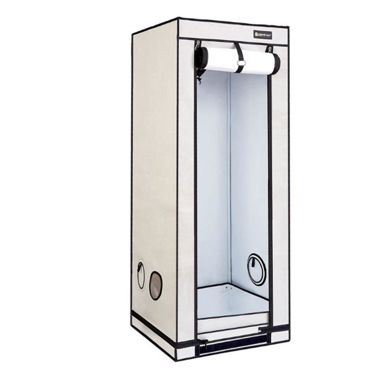 Homebox Ambient Q60+ grow tent with the front door open