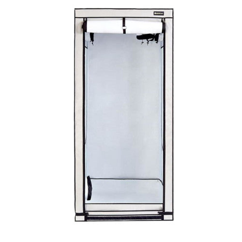Homebox Ambient Q100+ grow tent with the front door open