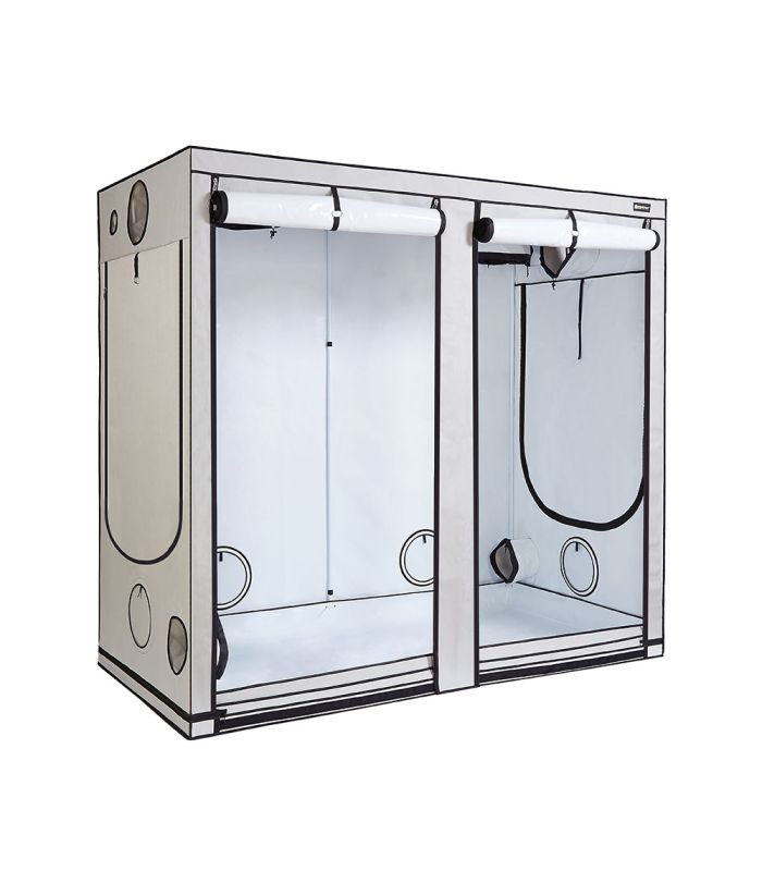 Homebox Ambient R240+ grow tent front view fully closed