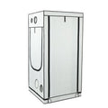 Homebox Ambient Q100 grow tent showing the reflective PAR+ inner lining