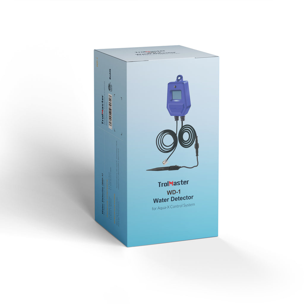 TrolMaster WD-1 Water Detector packaging box and included contents