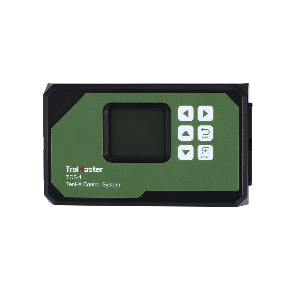 TrolMaster Tent-X TCS-1 main controller front view with display
