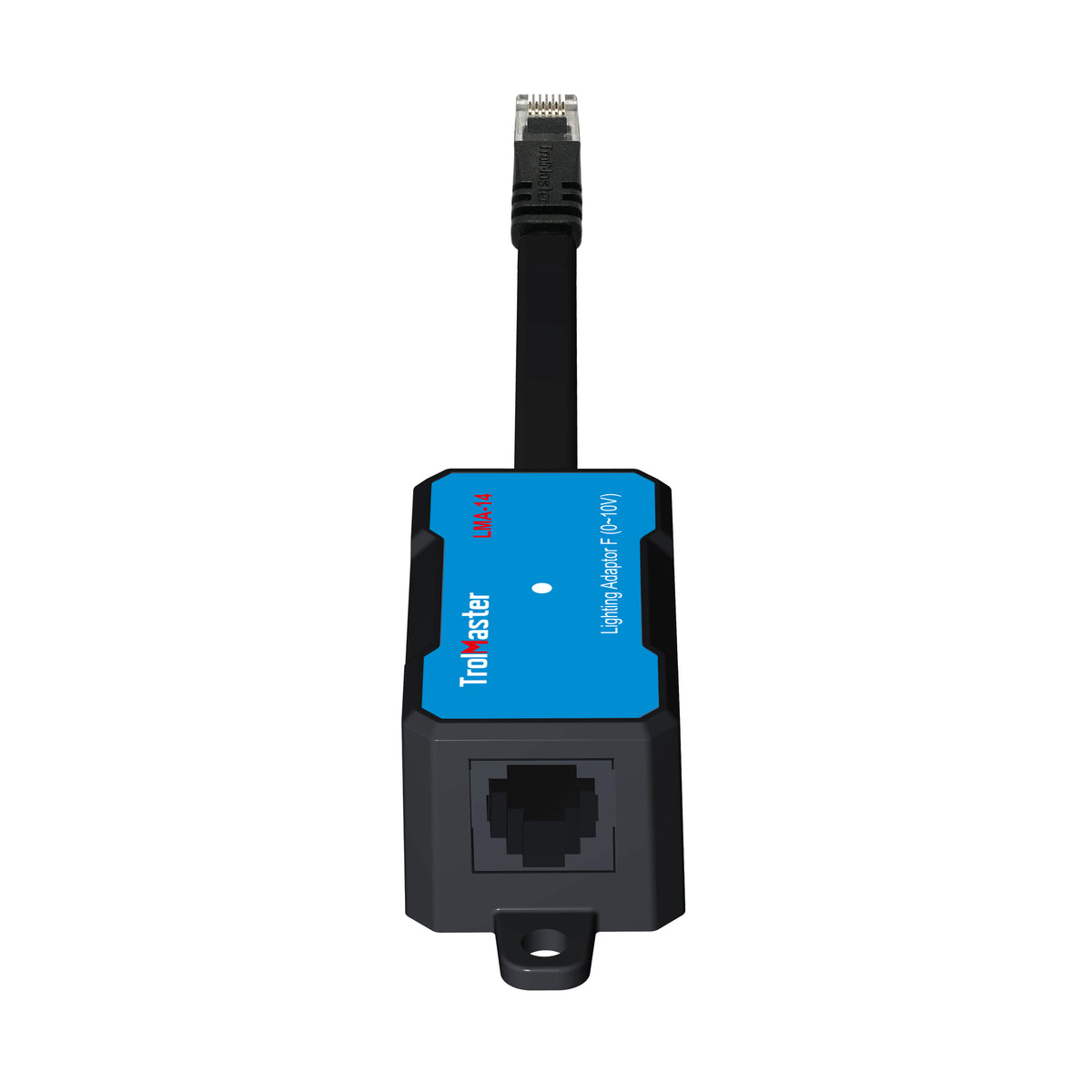 TrolMaster LMA-14 adapter side view with 0-10V output cable