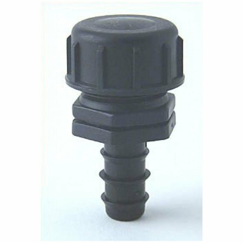 PE End Cap 20mm x 3/4" Male Thread