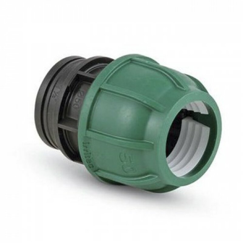 União PE 16mm-3/4" Rosca Externa, Tipo Roscado