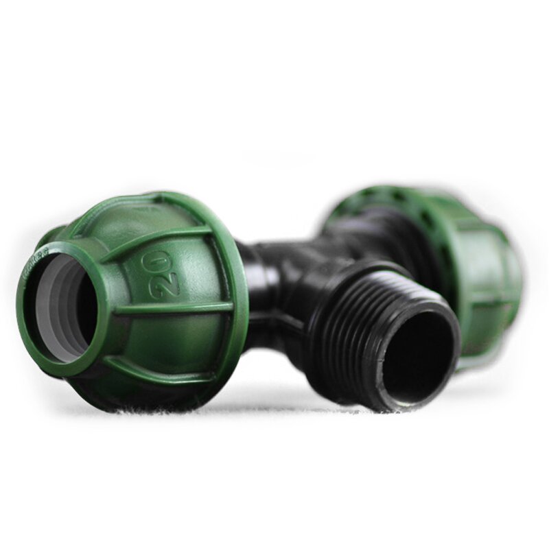 PE-T-Stück 20mm-3/4" Außengewinde-20mm, Schraubtyp