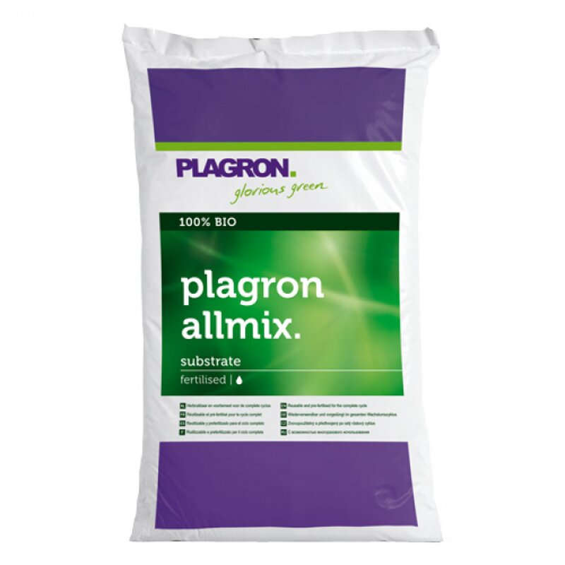 Plagron All-Mix com Perlite 50L Terra Biológica