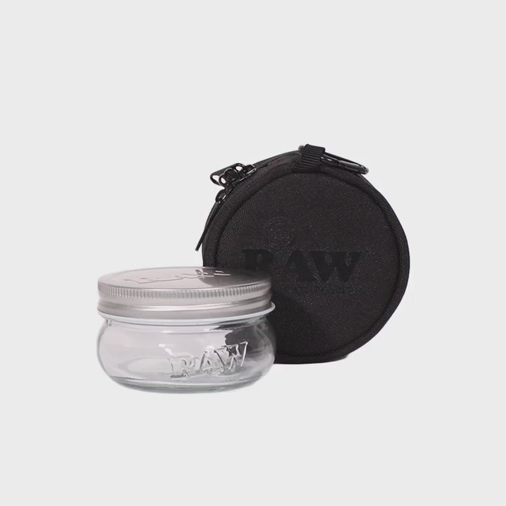 Bocal Mason RAW avec étui de protection