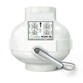 Prima Klima EC-THC Ventilator 125mm – 680m³/h, Temperatur- & Feuchtigkeitsregelung
