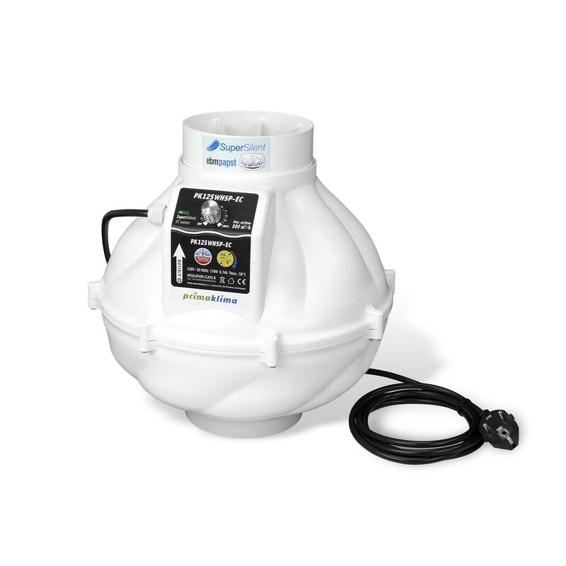 Prima Klima EC Whisperblower 125mm – 800m³/h, dimmbar (Refurbished)