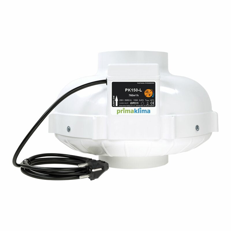 Ventilador Radial Prima Klima I-Speed 150 – 760m³/h