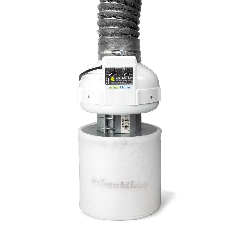 Prima Klima PK125-TC fan, Ambient AQ 120 Comfort grow set
