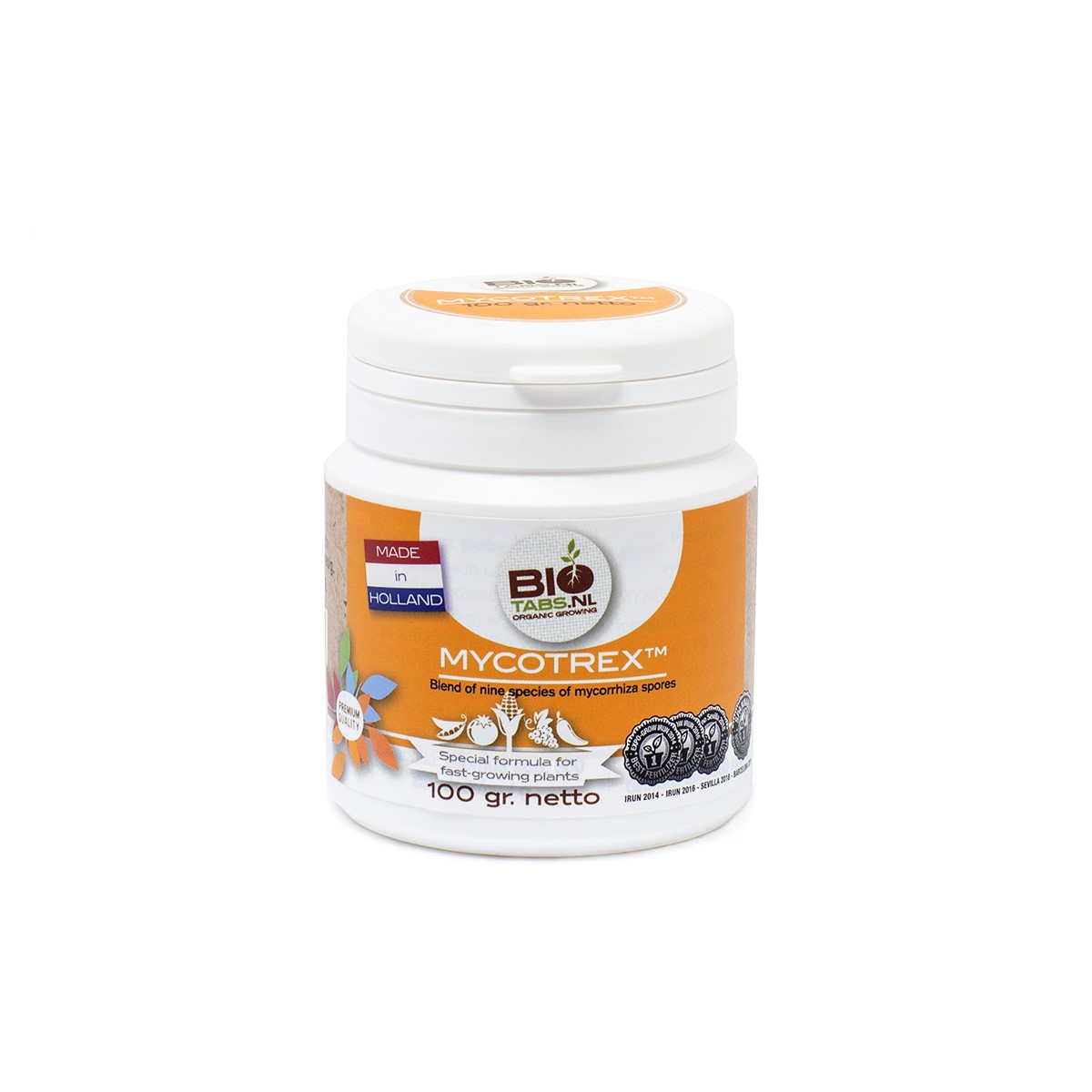 BioTabs Mycotrex pack back label with usage information