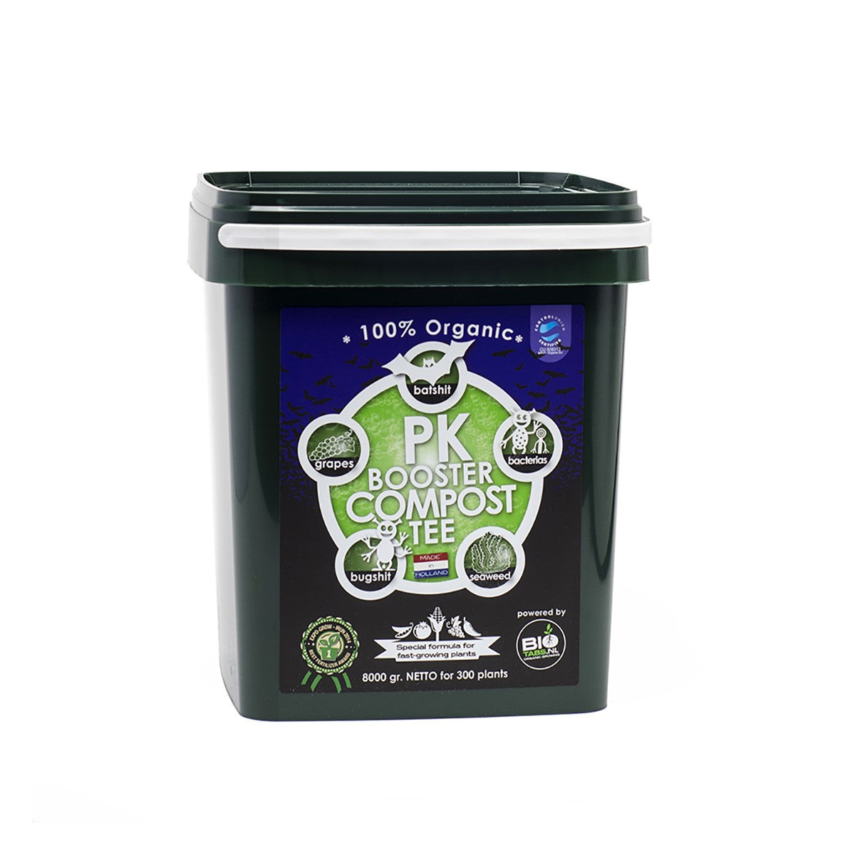 BioTabs PK Booster Compost Tea contents shown close up