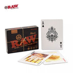 RAW Black Playing Cards deck in its RAW-branded box