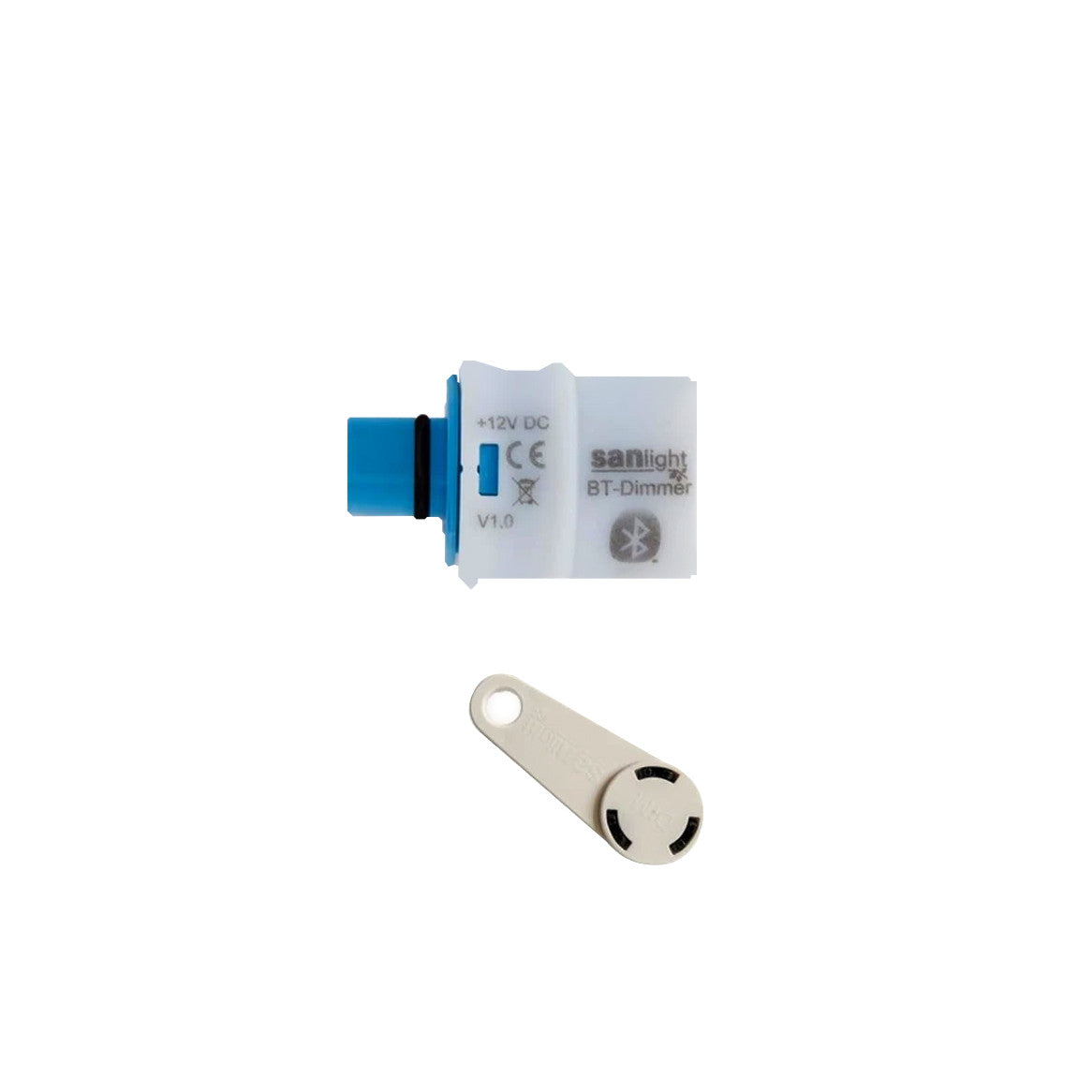Sanlight Bluetooth Dimmer connector detail and SANlight Mesh app control